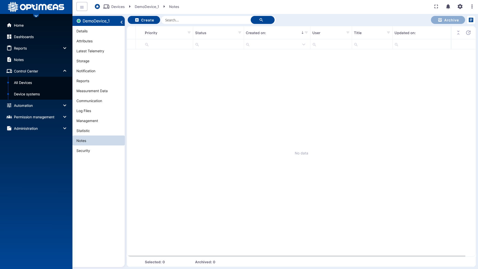 Device Notes