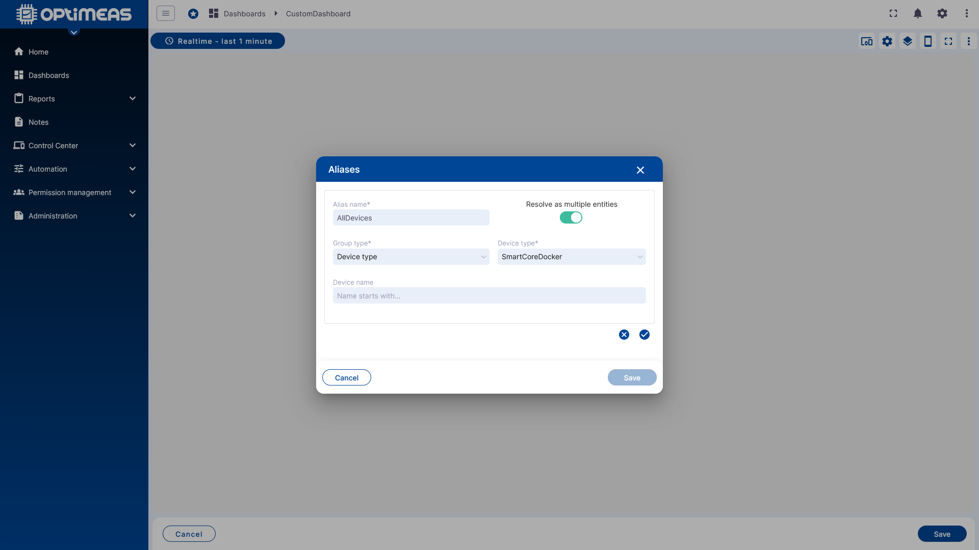 Create alias