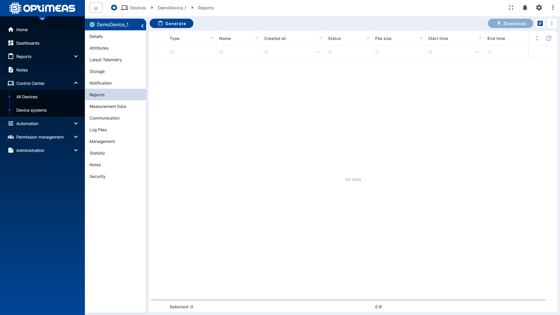 Device Reports